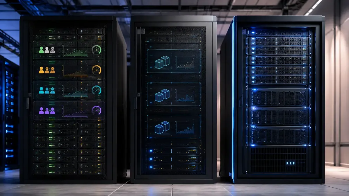 ComparaciÃ³n de hosting compartido, VPS y servidor dedicado