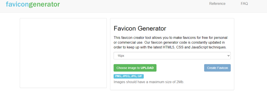 FaviconGenerator.com Generador de favicon gratuito 