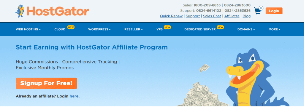 Programa de Afiliación HostGator