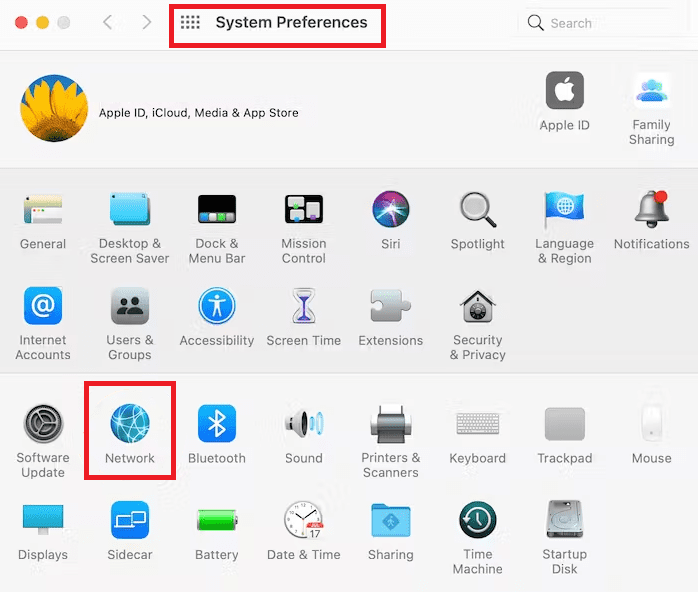 Abre las Preferencias del Sistema en tu Mac