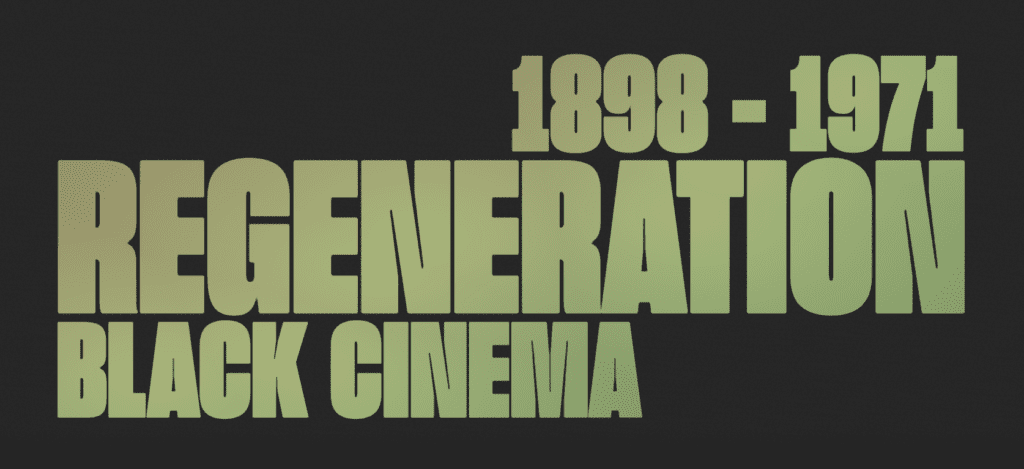 Captura de pantalla del sitio web de Regeneration Black Cinema