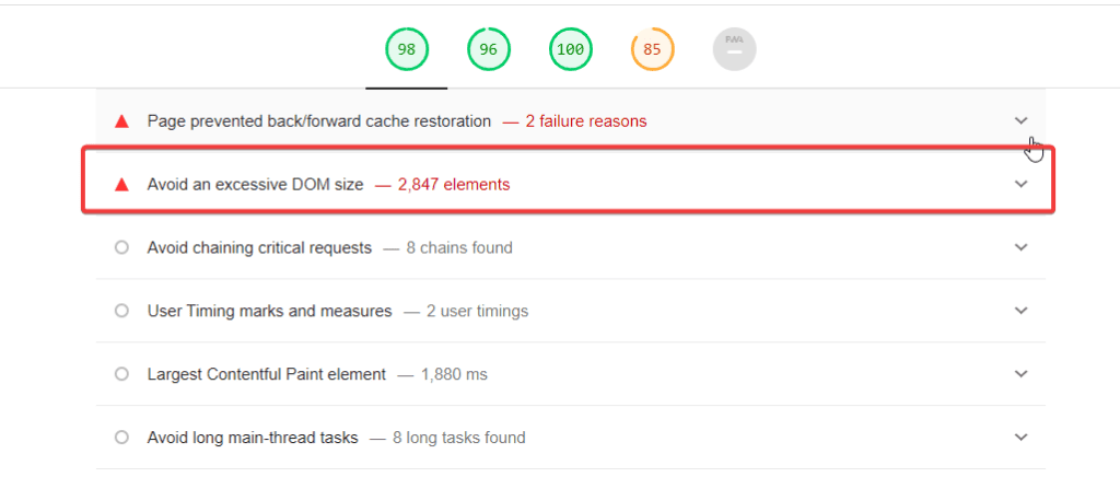 Faro de Google mostrando recomendaciones